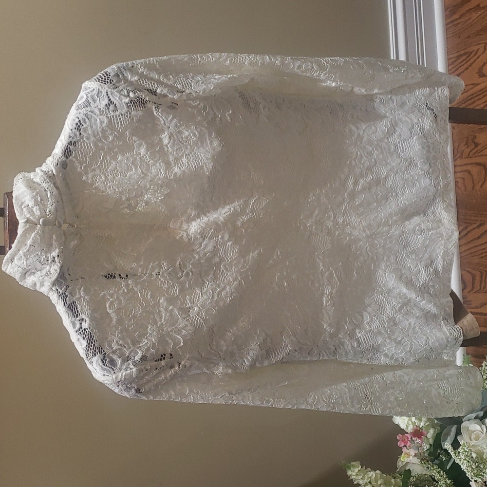 Nwt Elie Tahari large lace top streachy - Picture 9 of 13